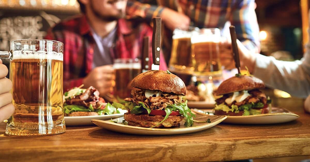 happy people eating