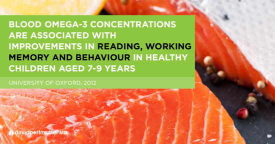 Blood Omega-3 Concentrations Are Associated With Reading, Working Memory And Behaviour In Healthy Children Aged 7-9 Years