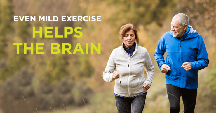 Even Mild Exercise Helps the Brain