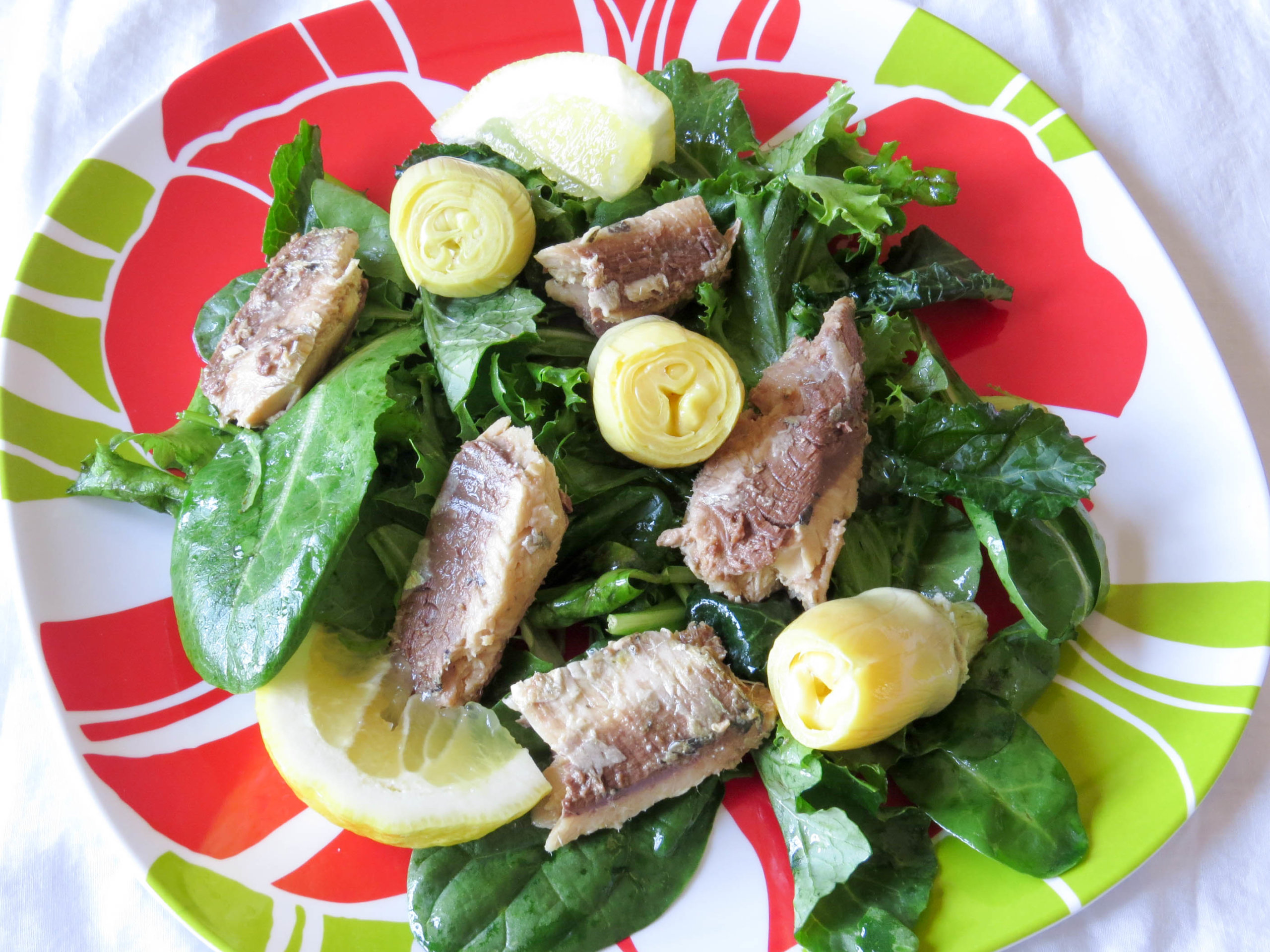 Massaged Kale Salad with Sardines & Artichoke Hearts - David Perlmutter M.D.