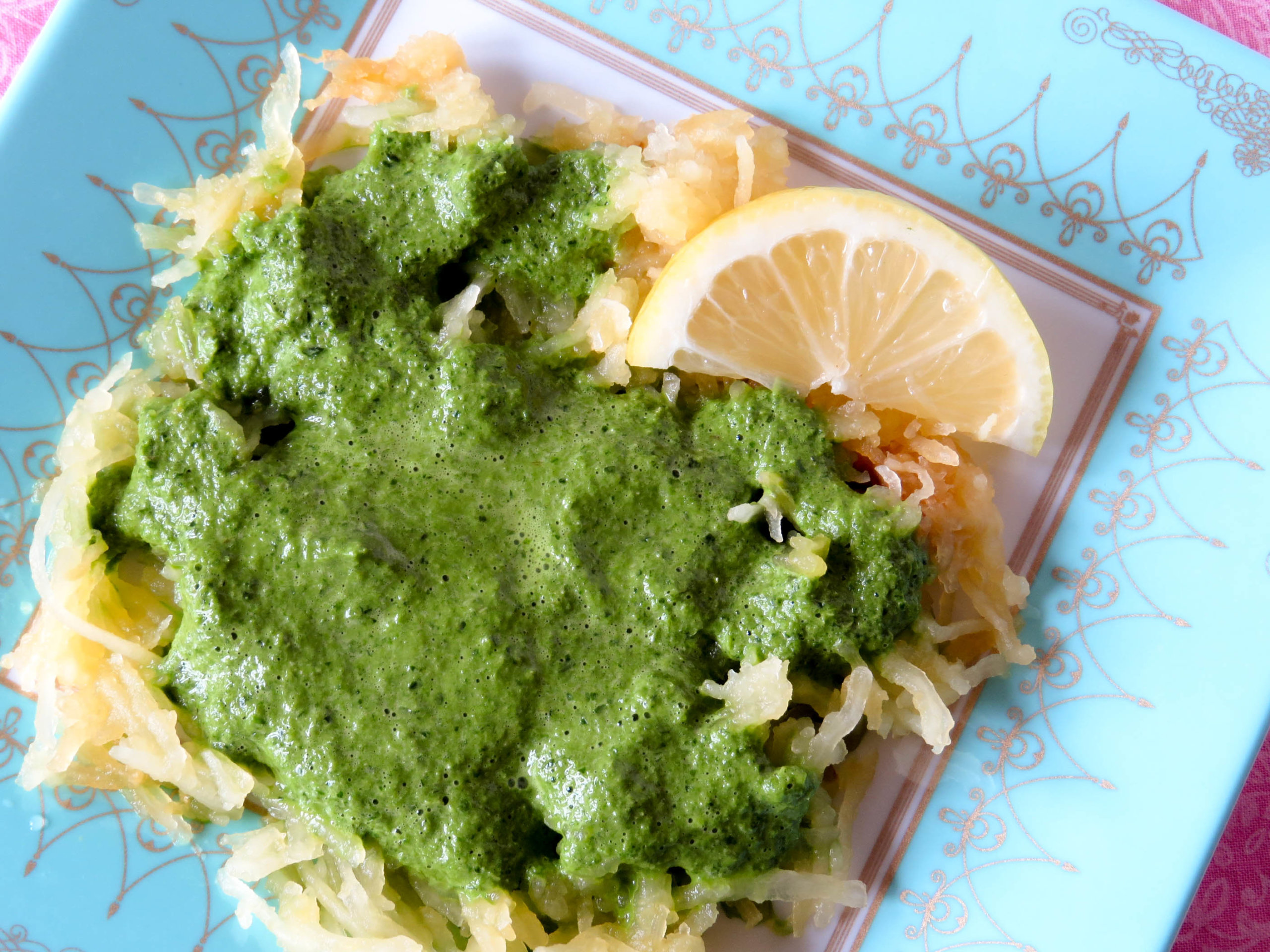 Powerhouse Kale Pesto with Spaghetti Squash - David Perlmutter M.D.