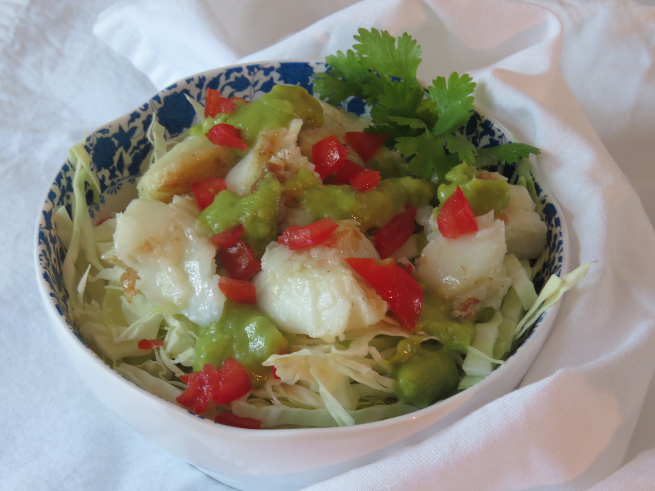 Sea-Bass-Cabbage-Salad