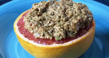 Baked Grapefruit with Granola Crunch