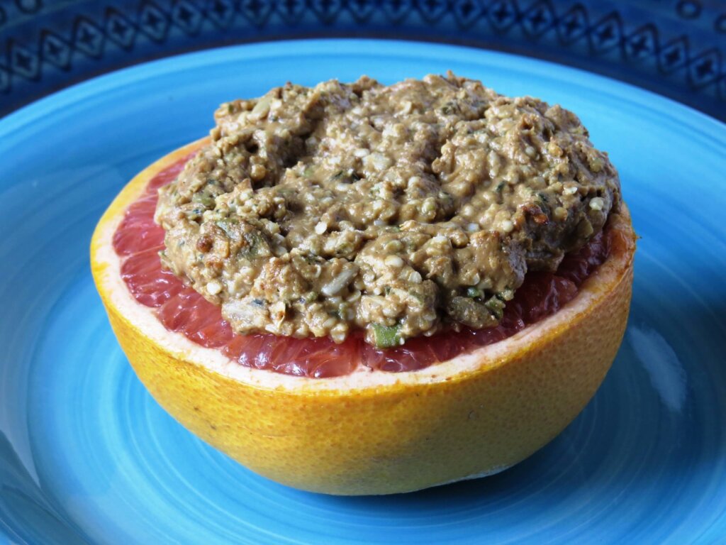 Baked Grapefruit with Granola Crunch