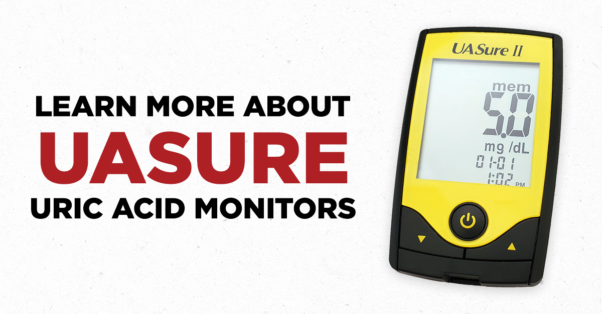 UASure II Uric Acid Meter Monitor Kit with 25 Test Strips. FACTORY  REFURBISHED.